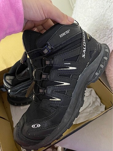 37 Beden siyah Renk Orijinal salomon goretex outdoor bot