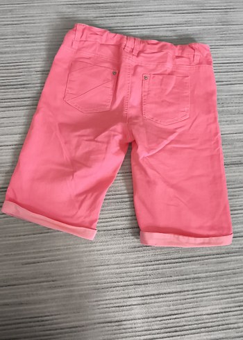 Pembe Dar Kesim Kız Şortu - Görsel 3