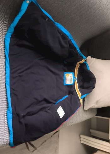 Erkek Çocuk Mavi Düğmeli Kışlık Mont - Görsel 4