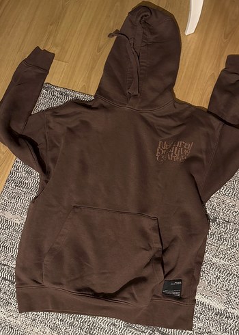 Kahverengi Kapüşonlu Salaş Sweatshirt - Görsel 2