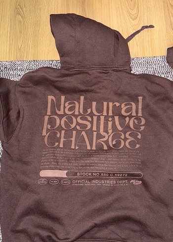 Kahverengi Kapüşonlu Salaş Sweatshirt - Görsel 4