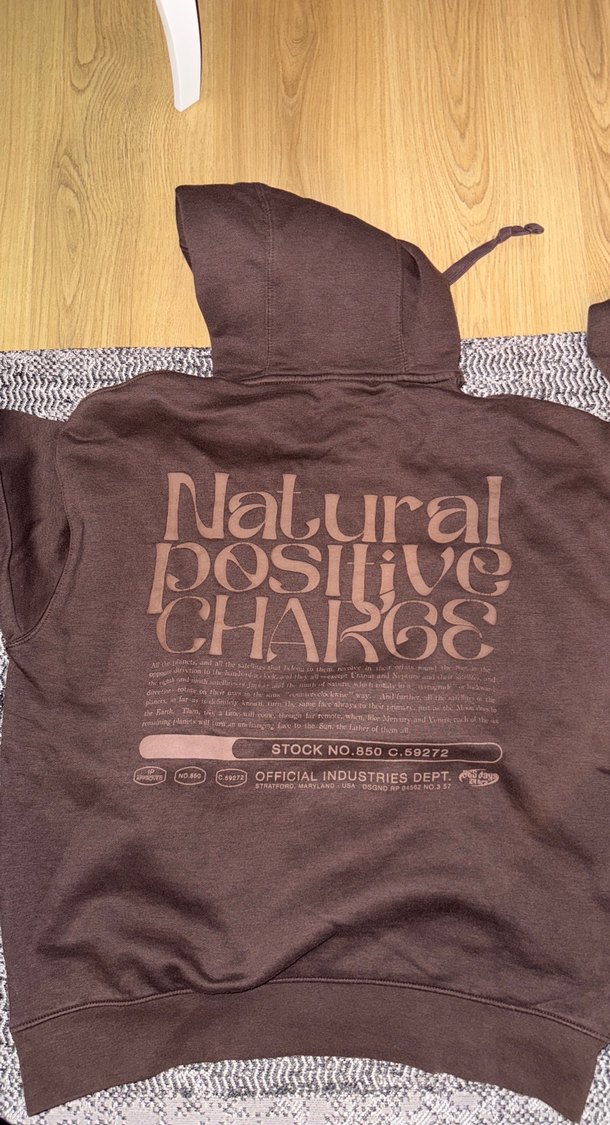 Kahverengi Kapüşonlu Salaş Sweatshirt - Görsel 4