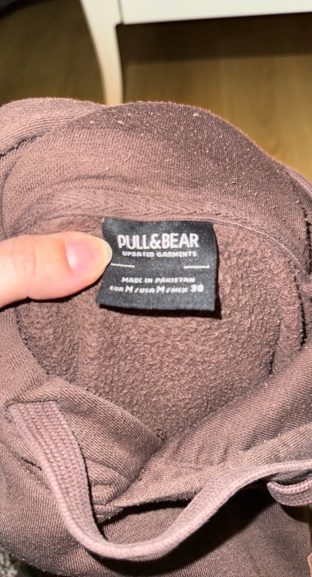 Kahverengi Kapüşonlu Salaş Sweatshirt - Görsel 5