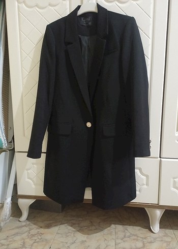 Trendyol & Milla Siyah Kadın Uzun Kollu Düğmeli Blazer Ceket