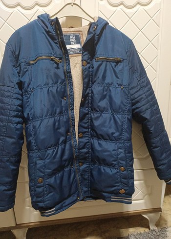 Erkek Çocuk Mavi Kapitone Ceket - Görsel 3