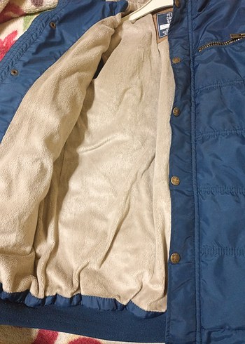 Erkek Çocuk Mavi Kapitone Ceket - Görsel 4