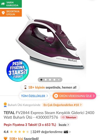  Beden Renk Beyaz Gri Buharlı Ütü