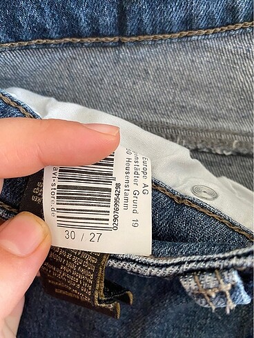 30 Beden mavi Renk Kot pantolon