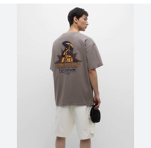 Orjinal Pull&Bear Erkek Kısa Kollu