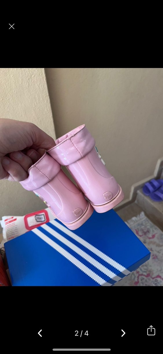 Kız Çocuk Pembe Unicorn Detaylı Yağmur Çizmesi - Görsel 2