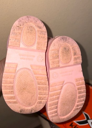 Kız Çocuk Pudra Pembe Lastik Bot - Görsel 3