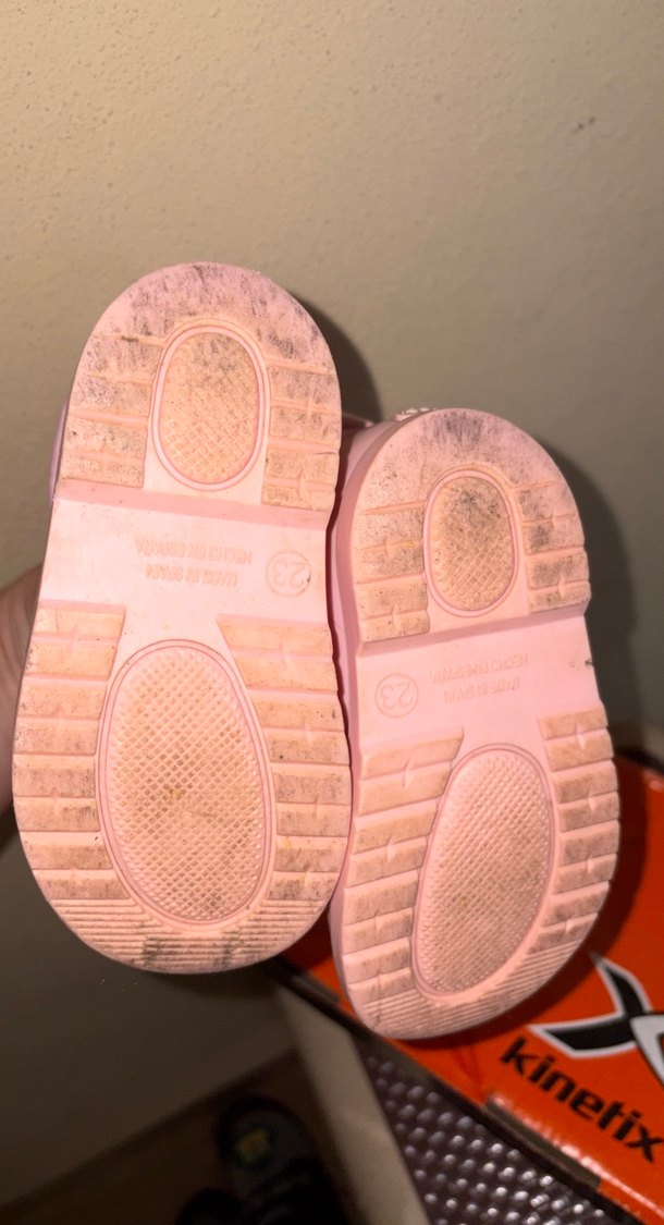 Kız Çocuk Pudra Pembe Lastik Bot - Görsel 3