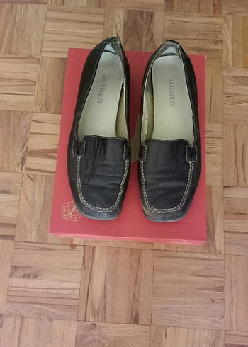 Kadın Kahverengi Deri Düz Topuklu Loafer