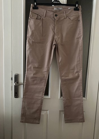 Bej Erkek Kumaş Pantolon Midi Boy - Görsel 6