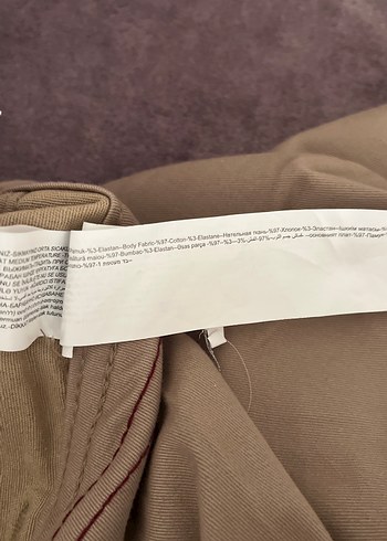 Bej Erkek Kumaş Pantolon Midi Boy - Görsel 8