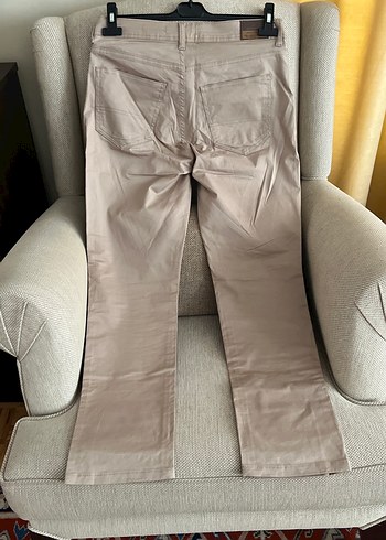 Bej Erkek Kumaş Pantolon Midi Boy - Görsel 4