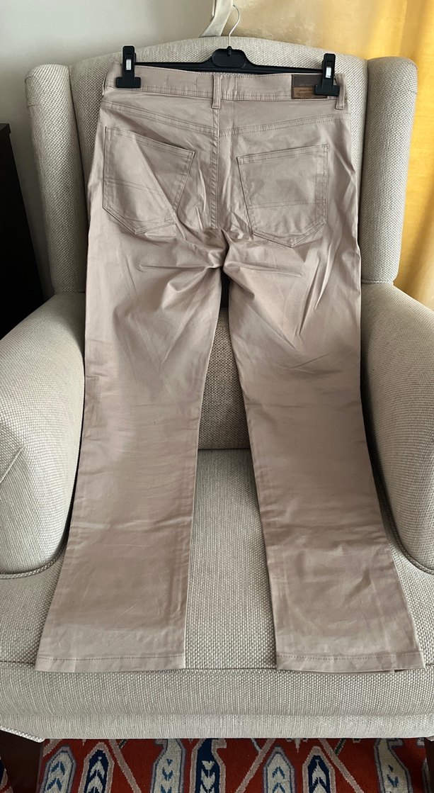 Bej Erkek Kumaş Pantolon Midi Boy - Görsel 5