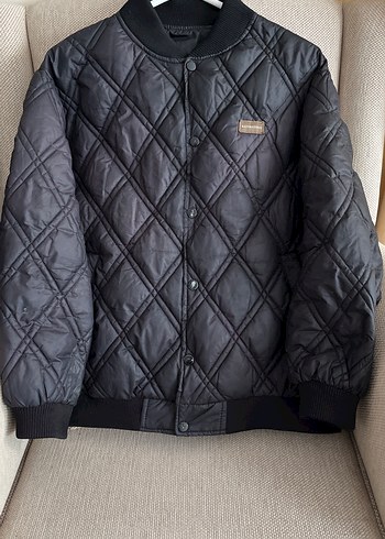 Çıtçıtlı ve Fermuarlı Siyah Erkek Mont - Görsel 2