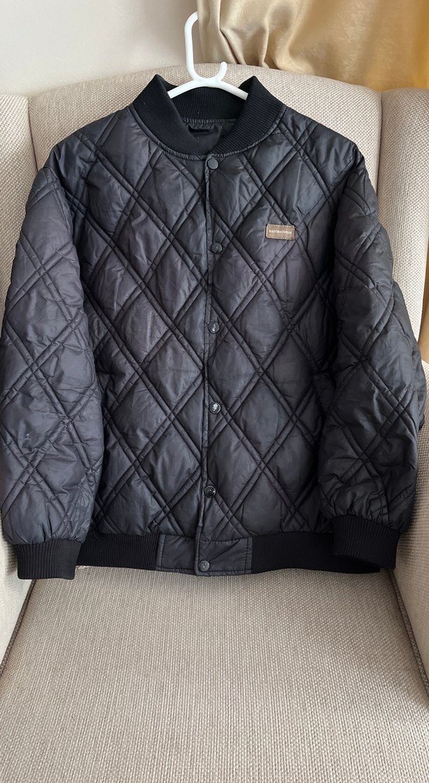 Çıtçıtlı ve Fermuarlı Siyah Erkek Mont - Görsel 2