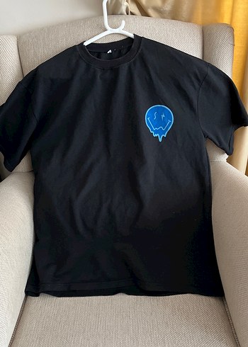 Erkek Siyah Kısa Kollu Baskılı Tişört - Görsel 2