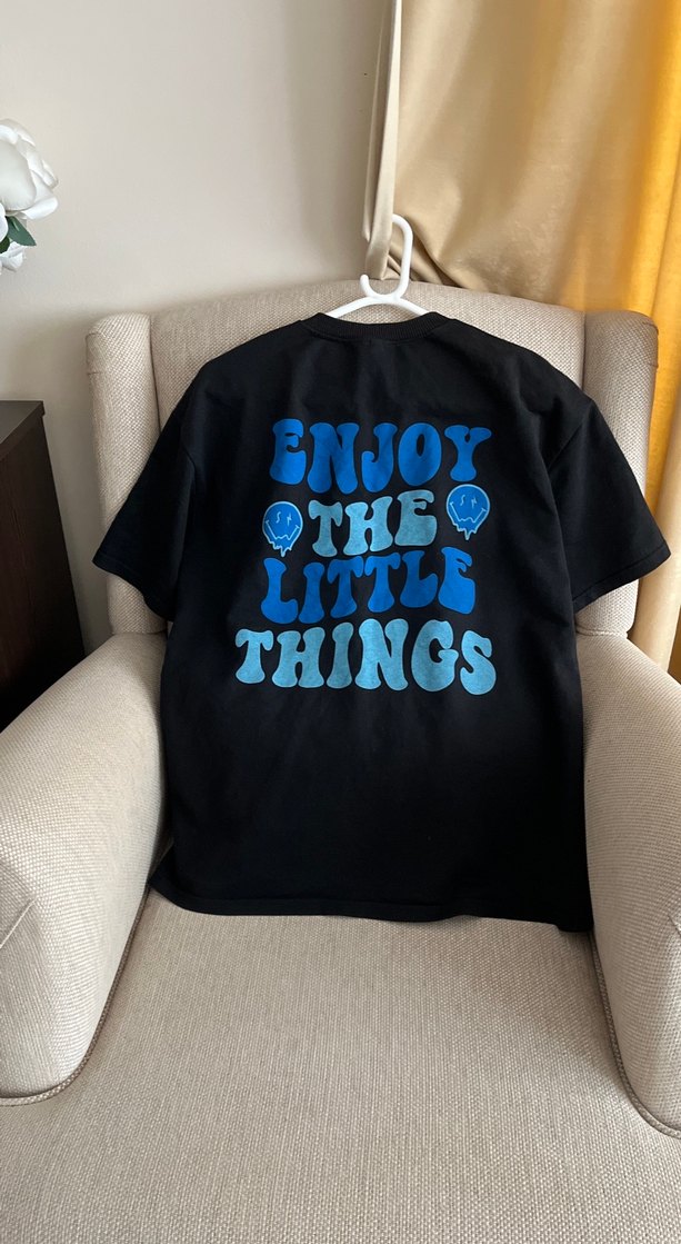 Erkek Siyah Kısa Kollu Baskılı Tişört - Görsel 4