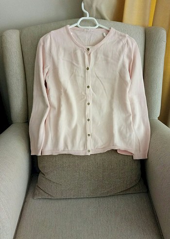 LC Waikiki Pembe Düğmeli Kız Çocuk Hırka