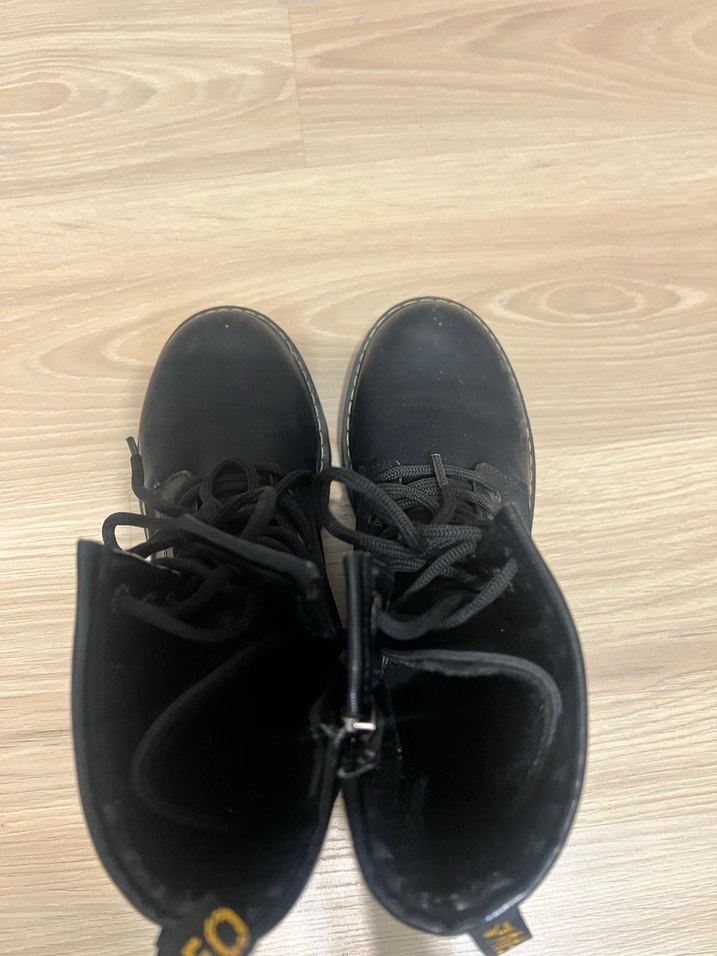 Siyah Platform Topuklu Goth Botlar - Görsel 5