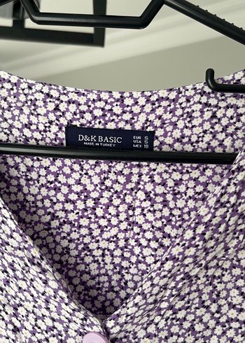 Bohem Stil Mor Midi Elbise - Görsel 4