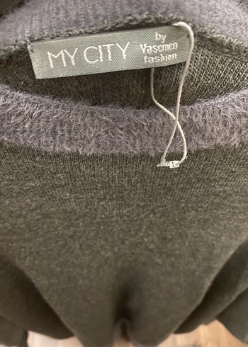 Gri Triko Kadın Kazak - Görsel 3