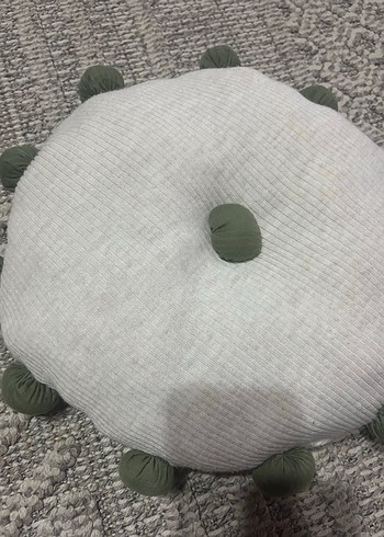 Yuvarlak Püsküllü Bohem Gri Yastık - Görsel 2