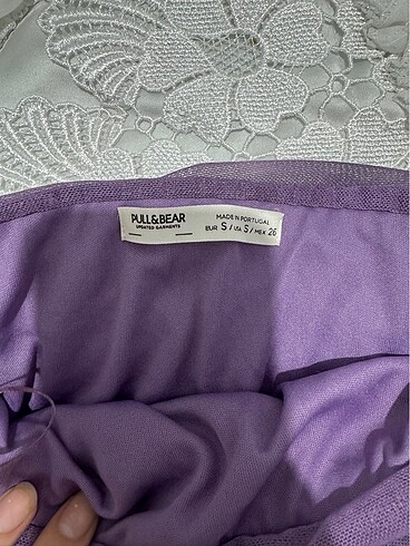 Pull and Bear PB batik desenli midi elbise