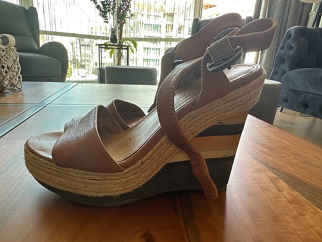 35,5 Beden Topuklu camel