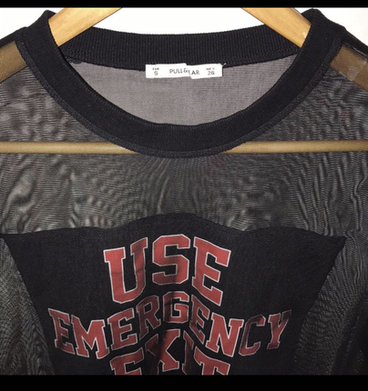 s Beden PULL AND BEAR TÜL TUNİK