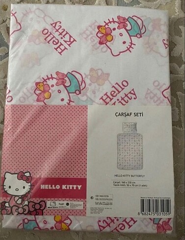 Hello Kitty Tek Kişilik Çarşaf Seti