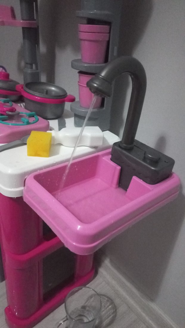 Renkli Pembe Çocuk Oyun Mutfak Seti - Görsel 2