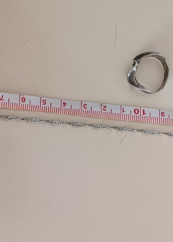 Gümüş, Taşlı Zincir Detaylı Bohem Kadın El Zinciri - Görsel 5