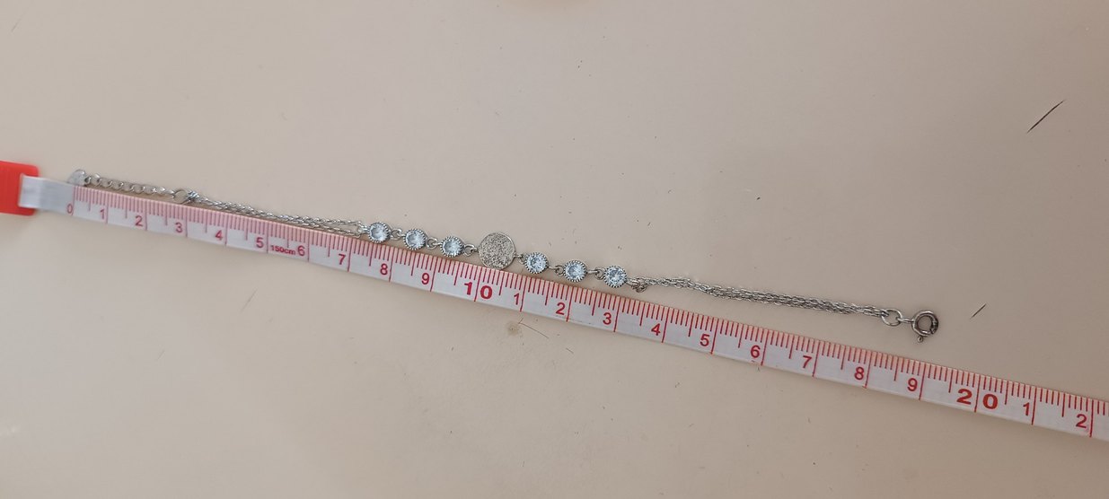 Gümüş, Taşlı Zincir Detaylı Bohem Kadın El Zinciri - Görsel 2