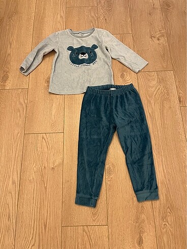 LC Waikiki LC Waikiki 3-4 Yaş Kadife Pijama Takımı