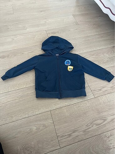 3-4 Yaş Erkek Çocuk Fermuarlı Sweatshirt