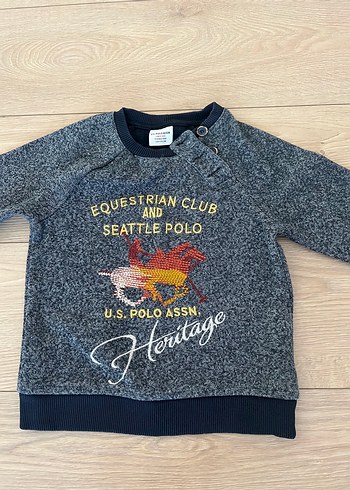 Gri Erkek Sweatshirt Uzun Kollu Triko - Görsel 2