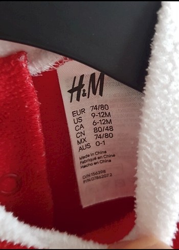 Kırmızı Triko Bebek Noel Kostümü - Görsel 2