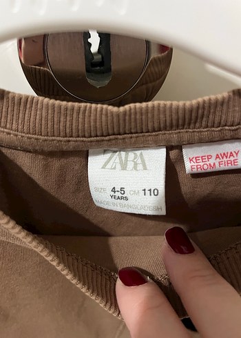 Erkek Çocuk Kahverengi Uzun Kollu Sweatshirt - Görsel 2