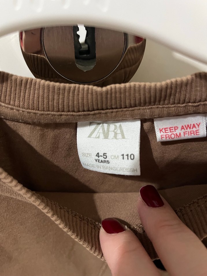 Erkek Çocuk Kahverengi Uzun Kollu Sweatshirt - Görsel 2