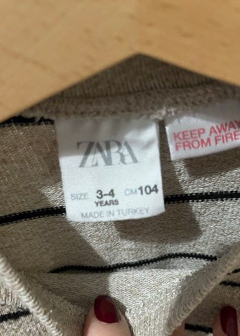 Gri Çizgili Erkek Çocuk Yün Kazak - Görsel 2