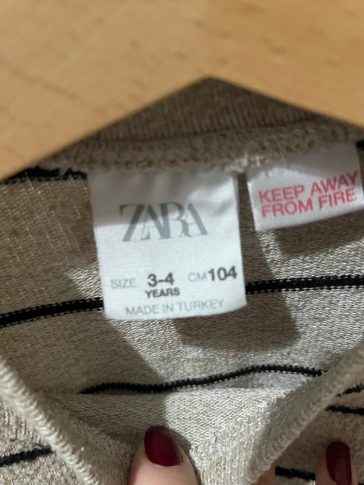 Gri Çizgili Erkek Çocuk Yün Kazak - Görsel 2