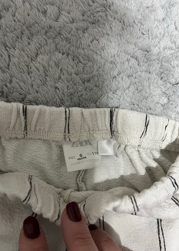 Gri Çizgili Kadın Midi Kumaş Pantolon - Görsel 2