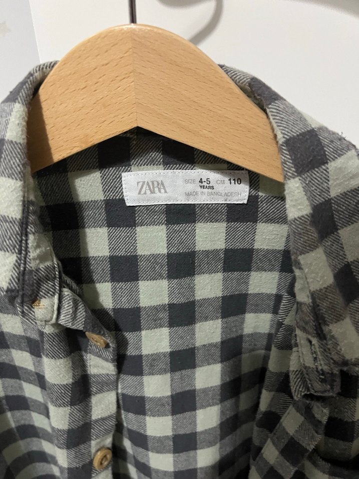 Gri Kareli Pamuklu Erkek Gömlek - Görsel 2