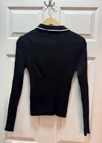 Düğmeli Siyah Midi Triko Kadın etekli hırkalı takım - Görsel 8