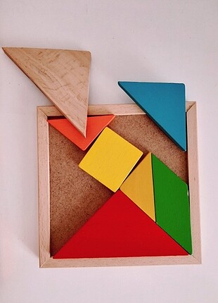 Ahşap 8 Parça Tangram.