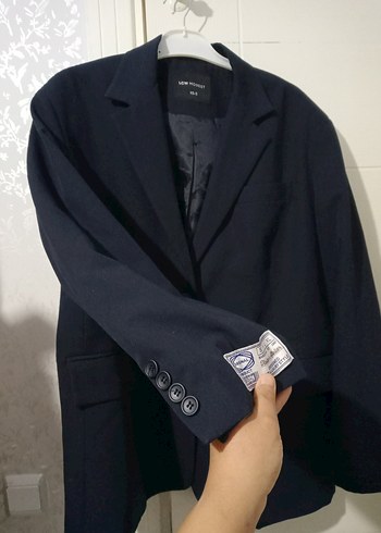 Düğmeli Siyah Kadın Blazer Ceket - Görsel 3